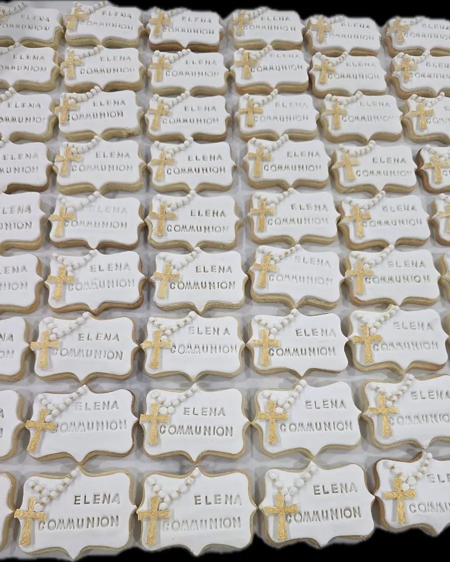 Personalised communion cookies